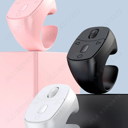 New Fingertip Remote Scrolling Ring Wireless Remote Control Camera Shutter Selfie Video Bluetooth 5.0 With Phone Stand smartring