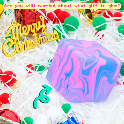 5cm Soft and Glutinous Sensory Stress-relief Toy Cube Filled with Gel Stretchable Ball Soft Ice Cube Ball Slow Rebound