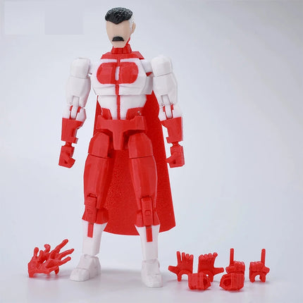 3D Printed Dummy 13 Invincible Boy Titan Model Multi-jointed Movable Action Figure Desktop Ornament Animation Model For Kids Fan