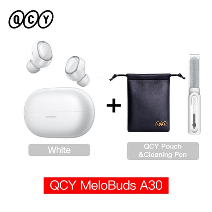 QCY MeloBuds A30 Wireless Earbuds 60dB Adaptive AI Scene ANC 8-Mic 3-Device Connect Bluetooth Earphones LDAC Hi-Res Headphones