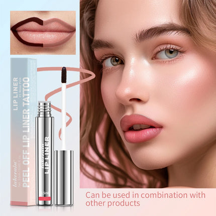 4colors Highly Pigmented Lip Liner Tattoo Matte Peel Off Enhance Lip Liner Lasting Lip Stain Waterproof Transfer-proof Lipstick