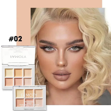 Nine-tone Concealer Spotty Acne Print Dark Eye Circles Tear Gap Brightening Skin Tone Lasts Forever