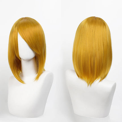 Synthetic Medium Length Cosplay Wig, Adjustable Headband,Multiple colors