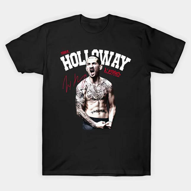 UFC Max Holloway Theme Summer 2026 Collection - 100% Cotton Printed Fashion Casual T-Shirt Suitable for Both Men and Women