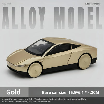 1:32 Tesla Robotaxi Pickup Alloy Car Model Simulation Huili Car Model Boy Metal Toy Car Ornament Gift