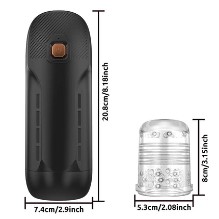 Automatic Male Masturbator Telescopic Rotation Vibrating Man Masturbation Cup Simulation Blowjob Piston Adult Sex Toy for Men