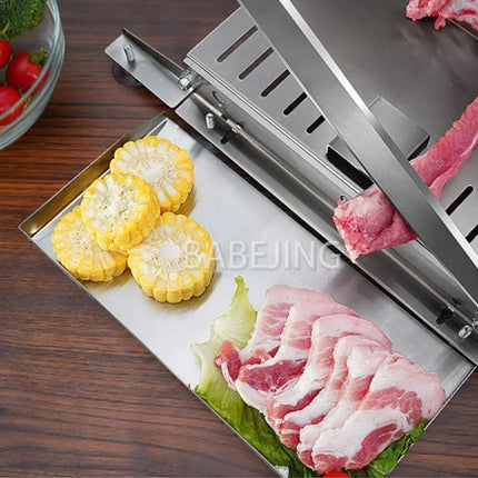 BABEJING Desktop Manual Meat Cutter for Frozen Meat & Small Bone Saw Household Kitchen Tool for Efficient Food Preparation