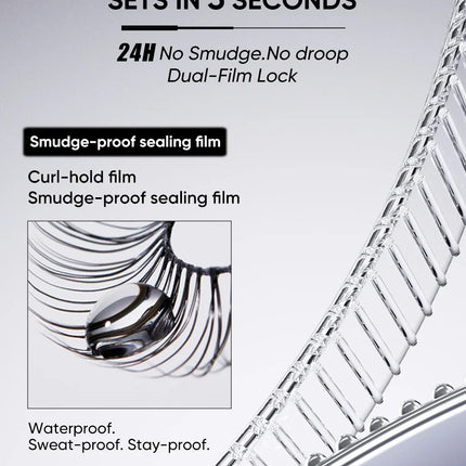 JUDYDOLL Dual-Wing Serum Mascara and Lash Primer, Waterproof, Lengthening, Curling, Sweatproof, Smudge-proof, Quick-Drying
