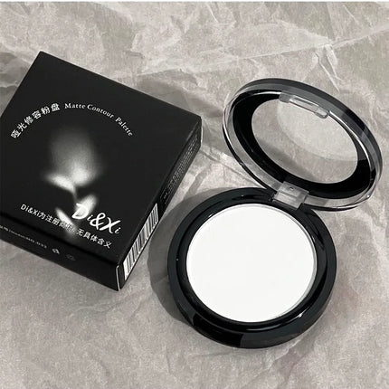 3D Nose Shadow Matte Cement Gray White Face Contouring Press Powder Natural Brightening Highlighter Face Bronzer Contour Makeup
