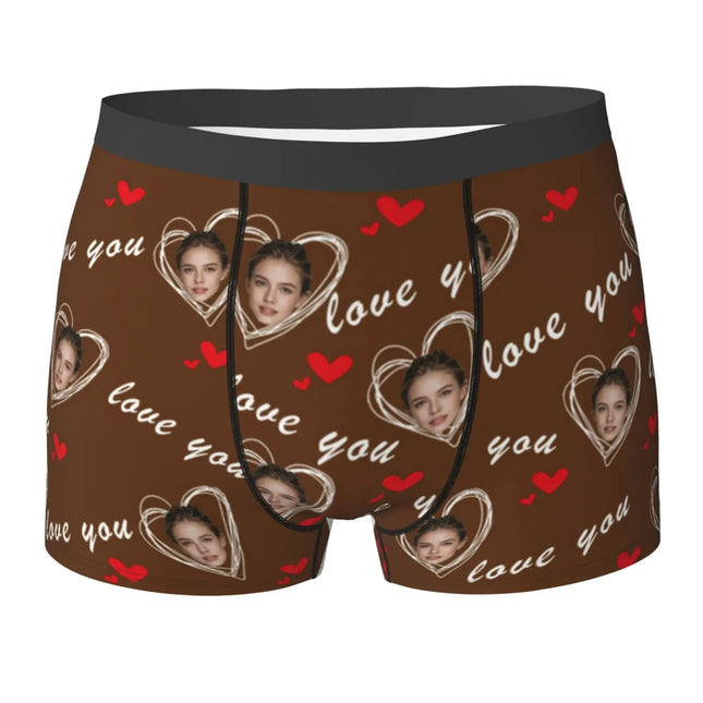 Personalized Face Photo Underwear Custom Boxer Briefs Custom Men Birthday Gift For Husband Anniversary Gift for Dad