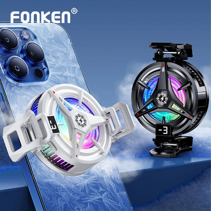 NEW Magnetic Phone Cooler/ Back-Clip 2 In 1 Semiconductor Radiator 3 Level Adjustment for IOS Android Tiktok Live Streaming