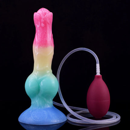 NNSX Ejaculation Dildo with Strong Suction Cup Wolf/Dog Anal Plug Silicone Adult Sex Toy Anal Dilator G-spot Massage Masturbation