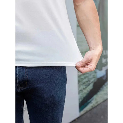 Men's polo shirt, golf shirt, casual sports, lapel, short-sleeved, fashionable, basic color block patch, summer regular, suitable
