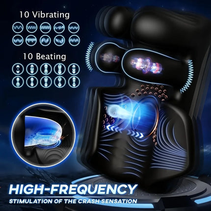 Mens Automatic Tapping Masturbator Penis Delay Trainer Pocket Pussy Dicks Glans Vibrator Stimulator Massager Male Adult Sex Toy