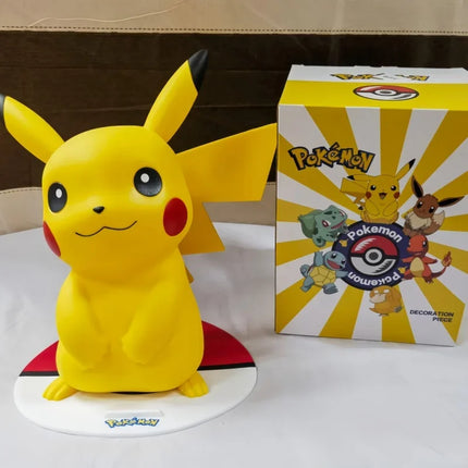 Pokemon Large Figure Squirtle Pikachu Charmander Eevee Collectible Figurine Ornament Youth Toy Birthday Gift For Fans Collectors
