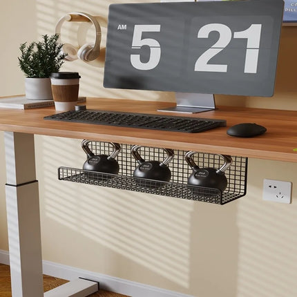 High Quality Under-desk Cable Management Tray No Drill Metal Wire Socket Storage with Clamp Desk Cable Organizer Office