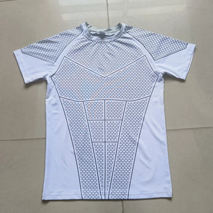 2026 New Men's Compression Quick Dry Skinny Fit Short Sleeve Athletic T-Shirt for Gym Workout Fitness Running Sport Bodybuilding