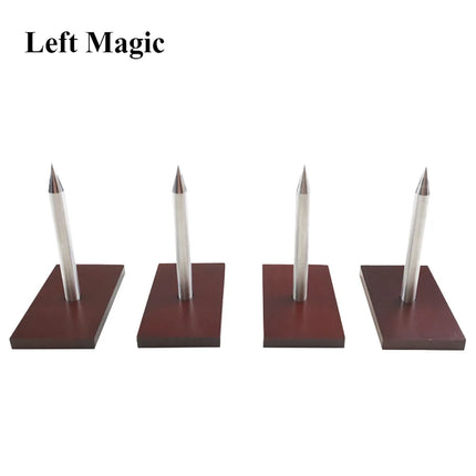 The Nail Game By Derren Brown (4 Nails+10 Bags) Stage Magic Tricks Wooden/Acrylic Illusion Magic Show Mentalism Magic Prop