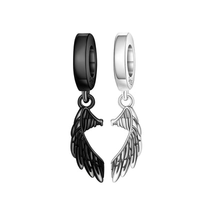 S925 Sterling Silver Charm Bead Angel Prayer Travel Memorial Pendant Fine Birthday Gift Fit Bangle Bracelet Necklace DIY Jewelry