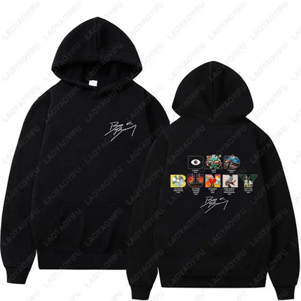 Rapper Bad Bunny Debi Tirar Más Fotos Album DTMF Merch Men Woman Hoodies Fashion Casual Vintage Drop Shoulder Sweatshirt Hoodie