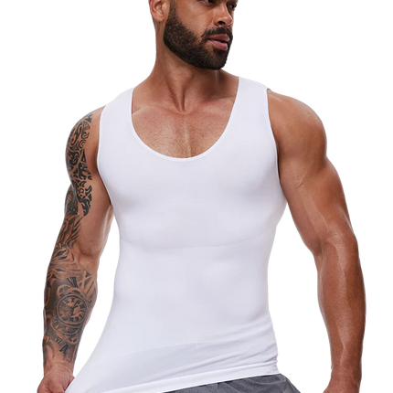 Men Body Shaper Slimming Compression Vest Undershirt Sexy Waist Trainer Tank Top Belly Control Workout Weight Loss Shapewear