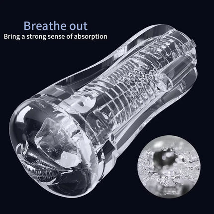 Male Masturbator Soft Pussy Adult Endurance Exercise Sex Products Transparent Vagina Vacuum Sucking Pocket Cup Sex Toys for Men