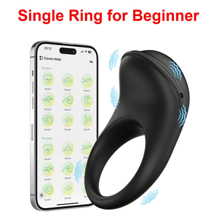 Vibrating Cock Ring Penis Ring for Man Male Chastity Ejaculation Delay Couple Vibrator Rings Penisring Adult Goods for Men