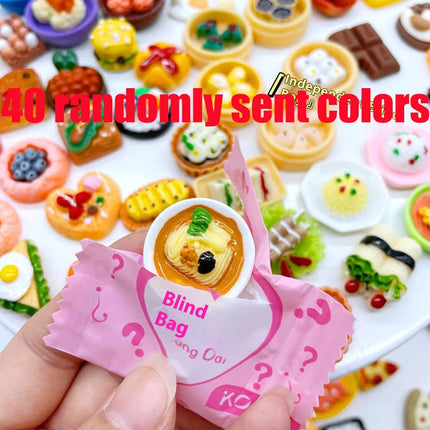 40 Pieces Of Mini Resin Candy Blind Boxes Food Accessories Home Crafts Decoration Cake Blind Bags Randomly Gited As Gifts