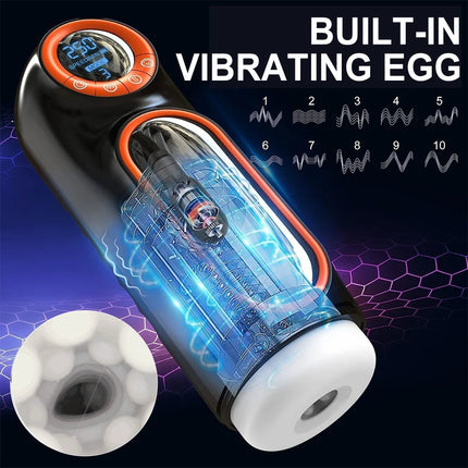 Male Masturbators Electric Pocket Pussy Male Masturbator Cup 10 Mode Thrusting 4 Suction for Penis Stimulation Sex Toys for Men