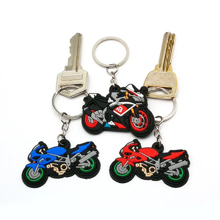 1PCS Cool Motorcycle Keychain Hot Sale Motorbike Keyring for Men Boys Car Key Accessories Glove Helmet Friends Key Holder Gifts