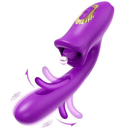Adults Sex Toy Tapping Flapping Vibrator for Women Tongue Licking Clitoris Stimulator Oral Nipple G-Spot Female Masturbation 18+