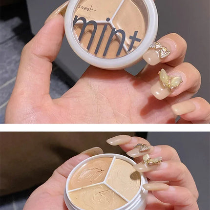 6Colors Concealer Palette Cream Texture Covers Acne Marks Dark Circles Multifunction Face Makeup Lasting Brighten Face Cosmetics