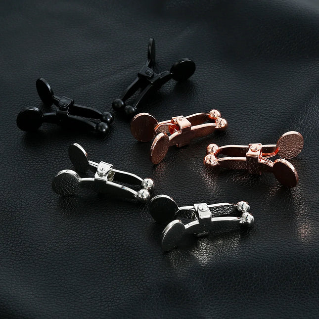 New Style Flirting Nipple Clamps Stainless Steel Breast Stimulator Clip Nipple Accessories Bondage Slave Sex Toys For Adults
