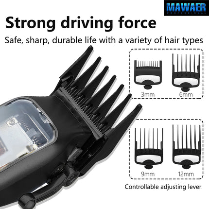 Hair Clipper Professional Hair Trimmer Adjustable Hair Cutting Machine Electric Hair Clipper with Charging Base
