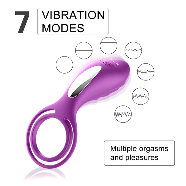 Cock Ring Penis Stimulator Massager Lasting Ejaculation Delay Vibration Cock Rings for Man Couple Ring Sex Erotic Adult Toy