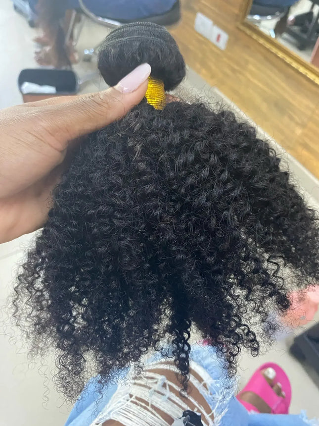 1/3 Afro Kinky Curly Bundles Brazilian Afro Kinky Human Hair Bundles Deal 8-28" Hair Extensions Curly Human Hair Weave For Women