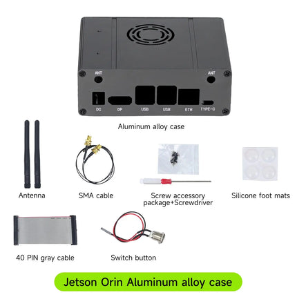 Yahboom Jetson Orin Case Aluminum Alloy Optional Camera Holder Suitable For Jetson Orin Nano SUPER Jetson Orin NX SUPER Kits