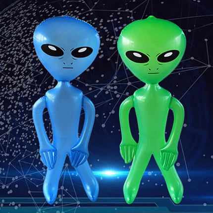 1pcs PVC Inflatable Toy Alien Doll Bar Party Alien Model Props Summer Beach Pool Water Toys Indoor Outdoor Festival Decorations
