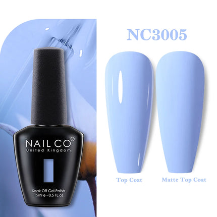 NAILCO 283Colors Gel Nail Polish Top Base Vernis Semi Permanent UV Gel Varnish Nails Art Varnish Hybrid Manicure