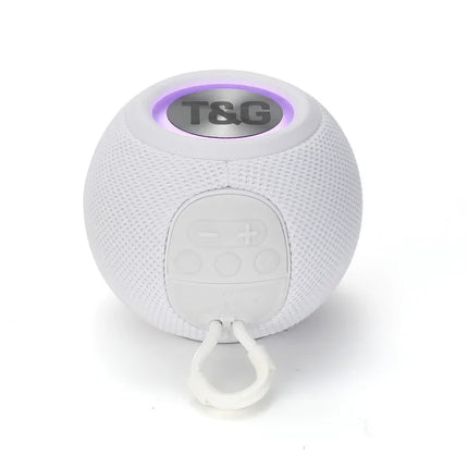 TG337 Bluetooth Speaker Portable TWS Wireless Mini Bass Boombox LED Loudspeaker Outdoor Music Player Support BT AUX FM TF