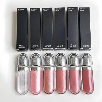 3D Hydra Lipgloss Mirror Lip Glaze Shimmer Moisturizing Pearlescent Color Liquid Lip Gloss Plump Glossy Non Stick Cup Balm