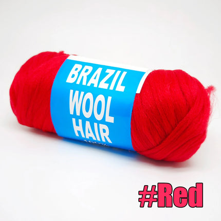 70G Twist Wraps/Roll 70g Black Brazilian Wool Hair Acrylic Yarn For African Synthetic Crochet Hair Jumbo Braids Braids
