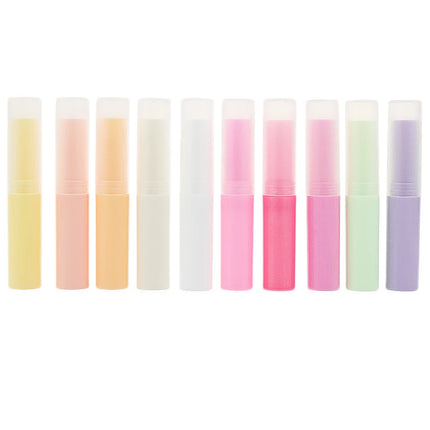 10/50/100pcs 4ml Lip Balm Container With Caps Portable Mini Empty Lip Balm Stick Tube Lipstick Tube Travel Cosmetic Containers