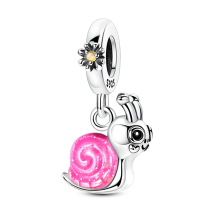 2026 Romantic Pink Color Charms Bead 925 Sterling Silver CZ Zircon Love Heart Pendants Fit Original Bracelet DIY Jewelry Gift