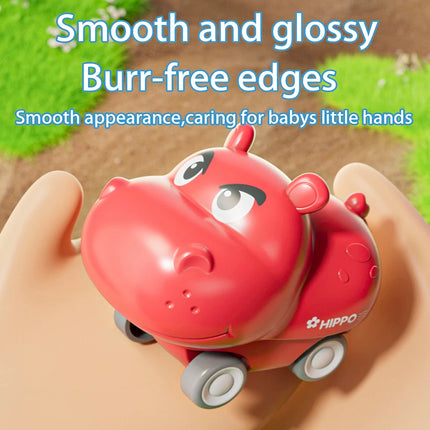 Hippo Push Car, Cute Pet Animal Toy Car, Cute Cartoon Animal Toy Car, Parent-Child Interaction