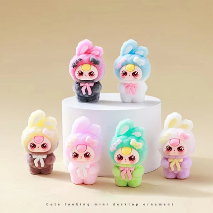 Hot Genuine Mini Figures Desktop Ornament Cute Plush Blind Box Kawaii Home Car Decor Collectibles Trend Toy Model Gift for Girl