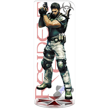 RE4 Resident Evil 4 Castle Reset Leon Scott Kennedy Keychain Acrylic Stand Model Plate Gift Wholesale Game Related Products