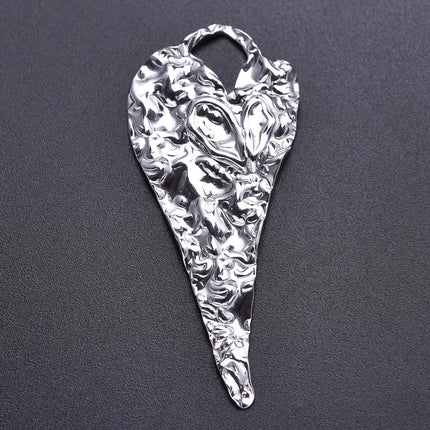 Elegant Love Breloques Stainless Steel Pendants For Jewelry Making Bulk Heart Charm Pendant 5pcs/Lot Materials To Make Bracelets