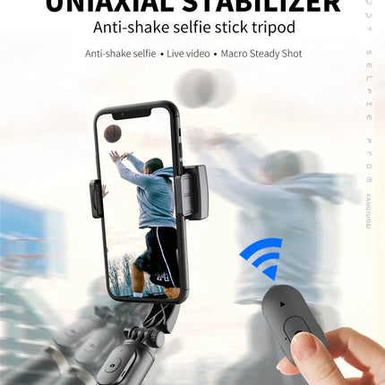 FANGTUOSI Mobile Video stabilizer Bluetooth selfie stick tripod Gimbal Stabilizer For Smartphone Live vertical shooting bracket