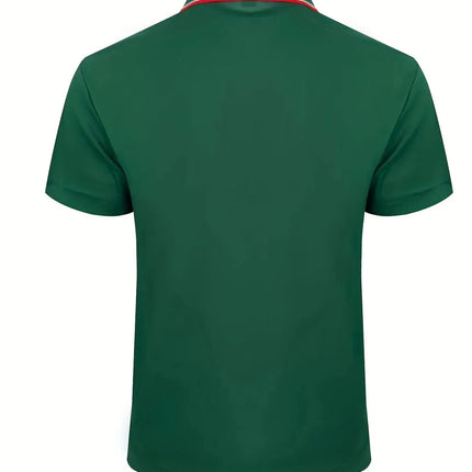 2025 Hot Sale Men's Summer Casual Breathable Comfortable Polo Shirt Men's Solid Color High Quality Short Sleeve T-Shirt